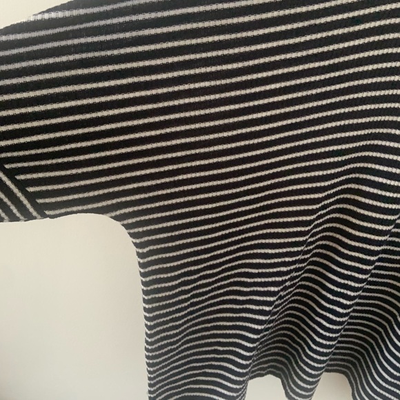 LOFT BLACK & WHITE STRIPED TEE - Picture 8 of 8